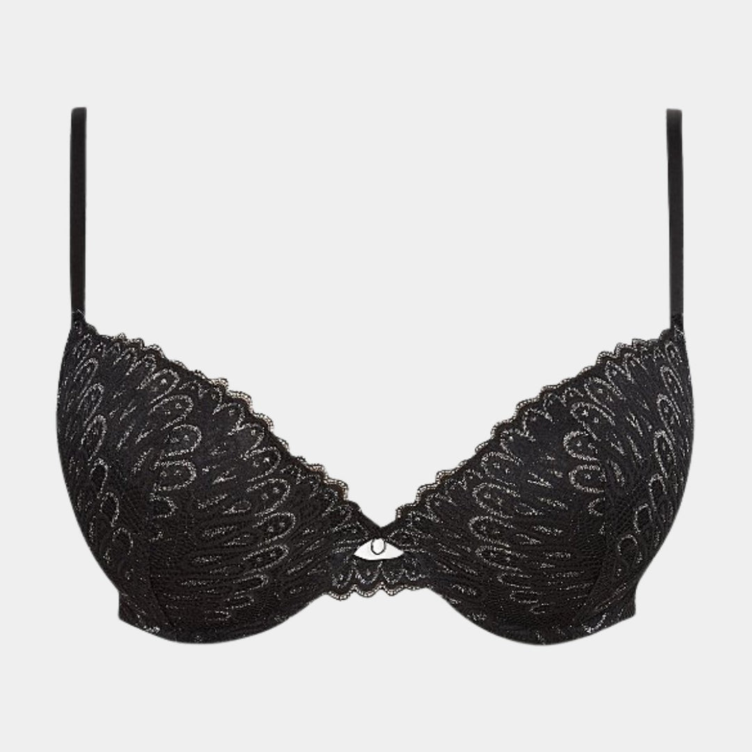 Ladies Peacock Lace Plunge Bra from You Know Who's