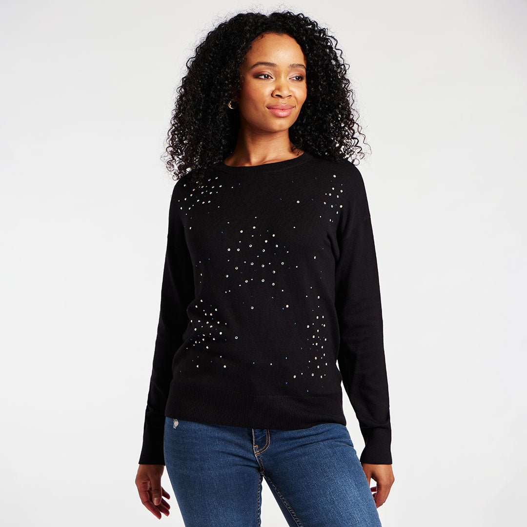 Ladies Petit DP Stud Detail Jumper from You Know Who's. Shop with us for more Ladies Petit DP Stud Detail Jumper