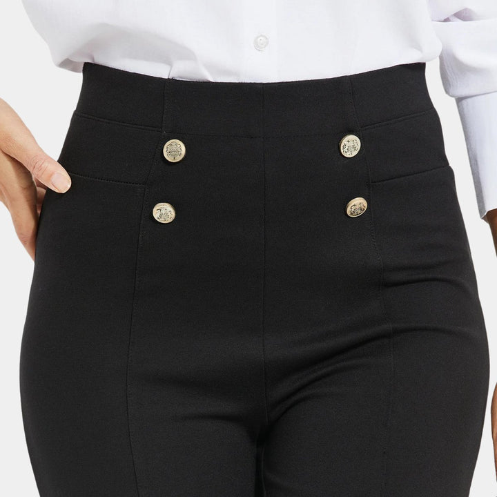 Ladies Ponte Trousers with Buttons from You Know Who's