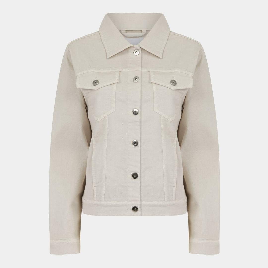 White denim jacket for women
