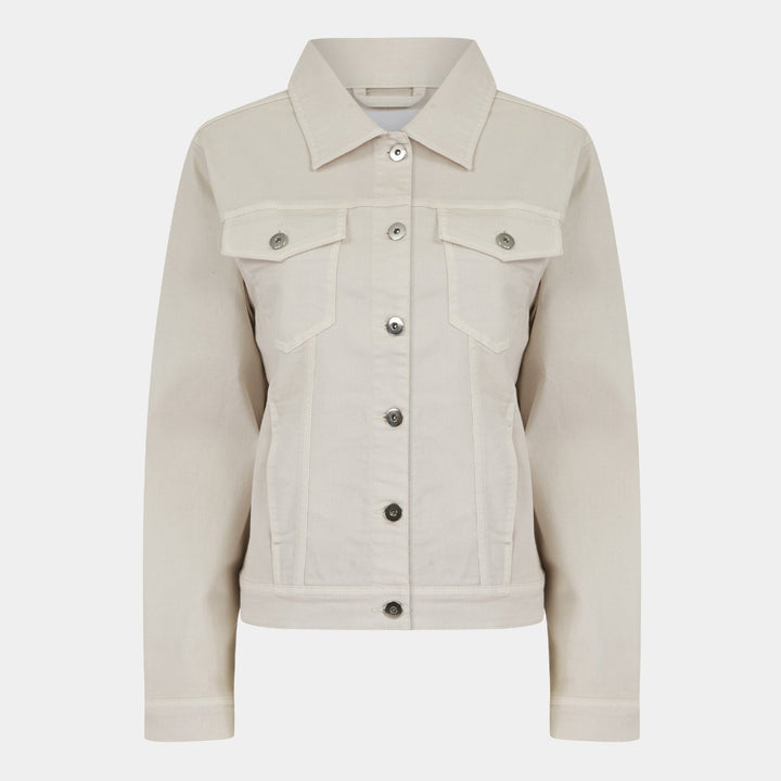 White denim jacket for women