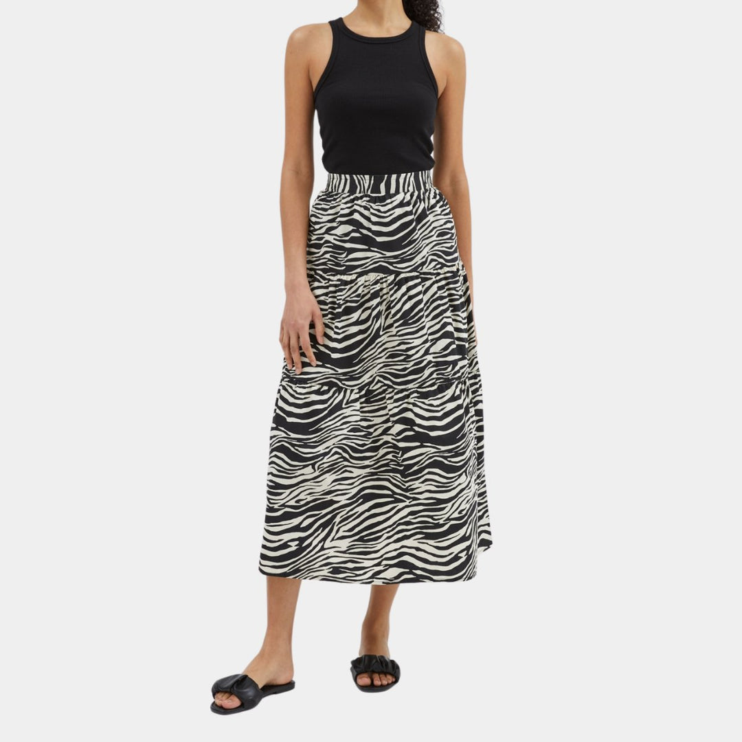Ladies Tiered Zebra Print Skirt from You Know Who's