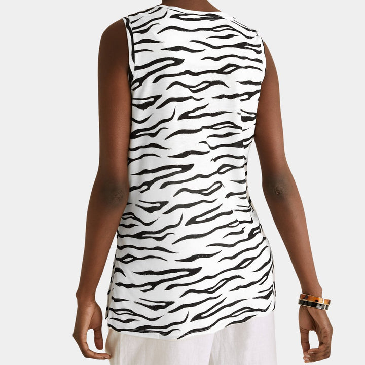 Ladies Zebra Striped Vest from You Know Who's