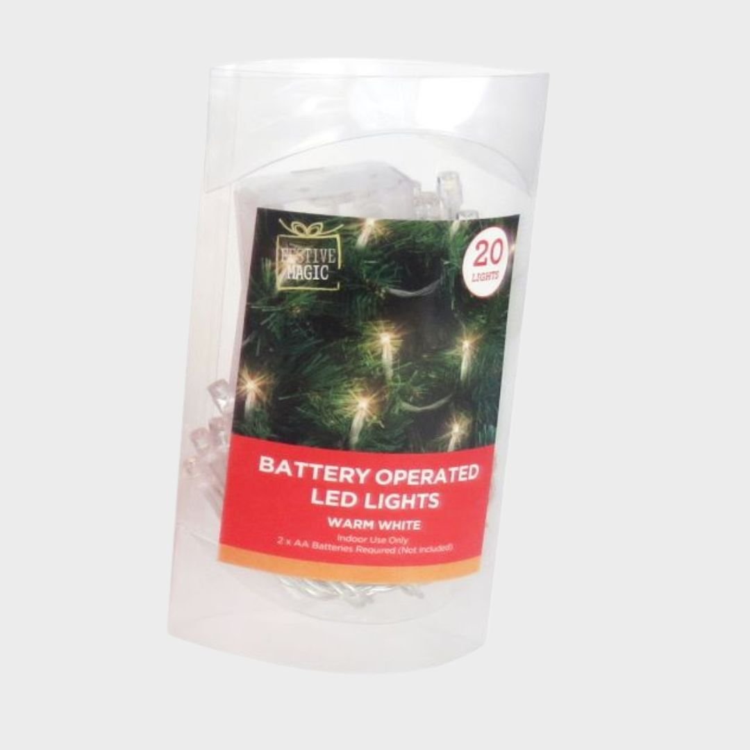 LED STRING LIGHTS 20 WARM WHITE from You Know Who's