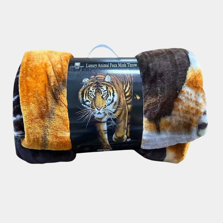 Luxury Animal Faux Mink Tiger Throw from You Know Who's