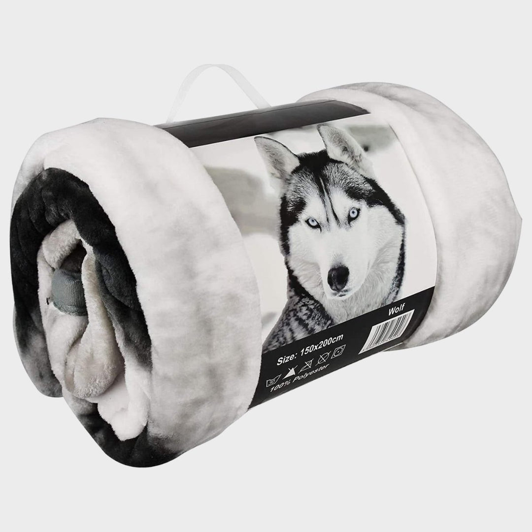 Luxury Animal Faux Mink Wolf Throw from You Know Who's