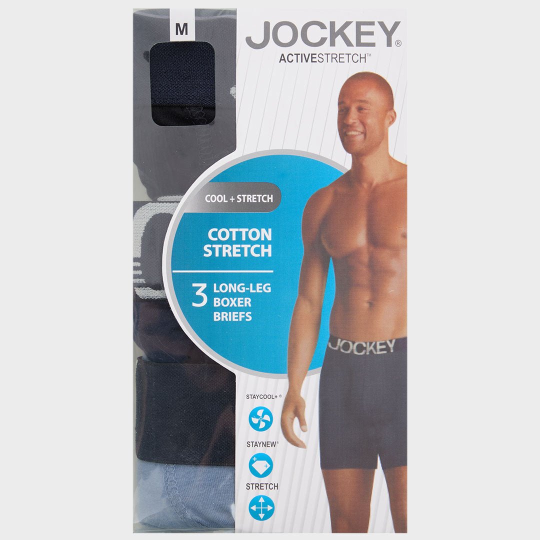 Mens 3 Pack Jockey Boxers Navy Mix from You Know Who's
