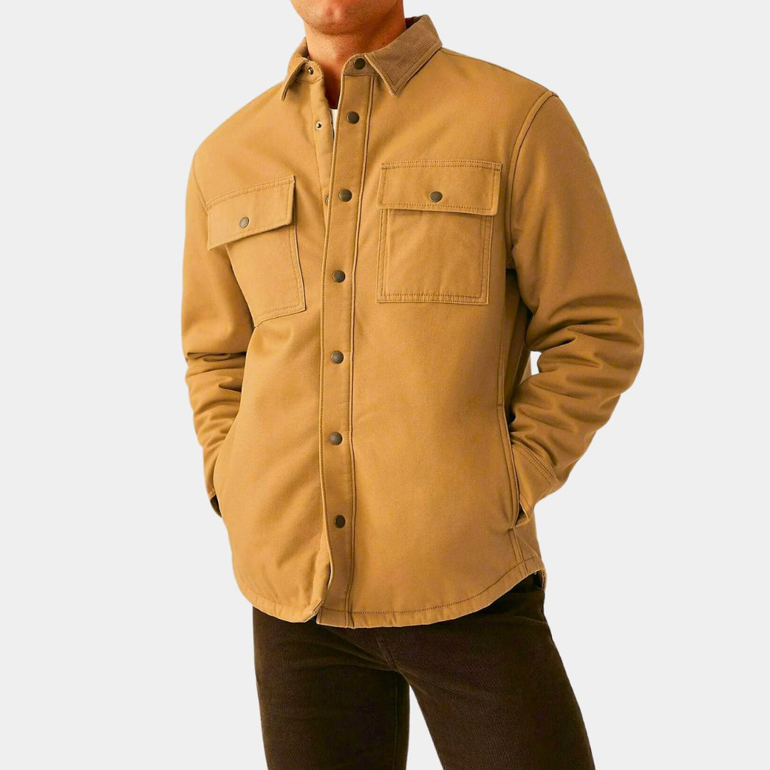 Mens Canvas Borg Lined Shacket with Stormwear from You Know Who's