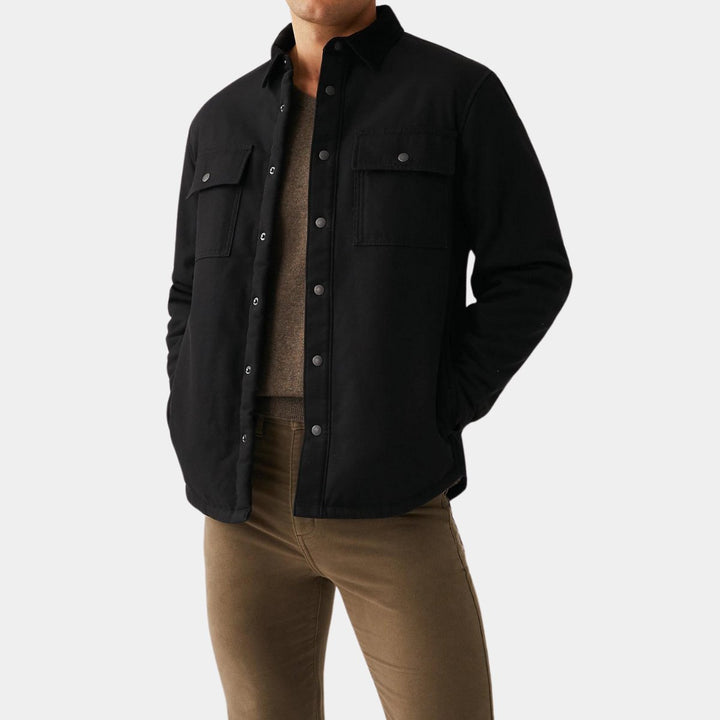 Mens Canvas Borg Lined Shacket with Stormwear from You Know Who's