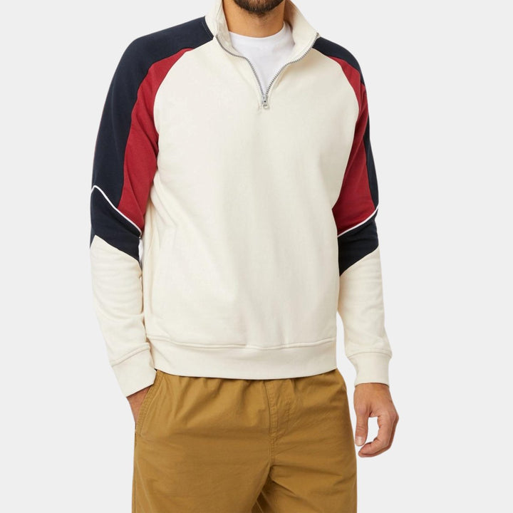 Mens Colour Block Zip Up Sweatshirt from You Know Who's