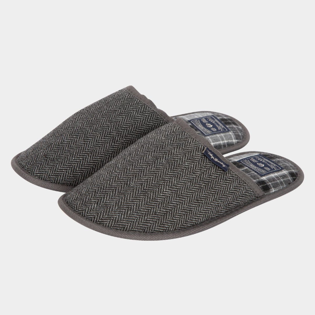Mens Herringbone Slippers from You Know Who's. Shop with us for more Mens Herringbone Slippers