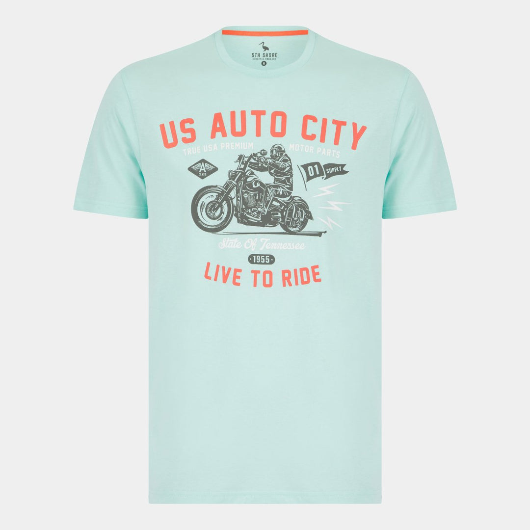 Men`s US Auto City T-Shirt from You Know Who's