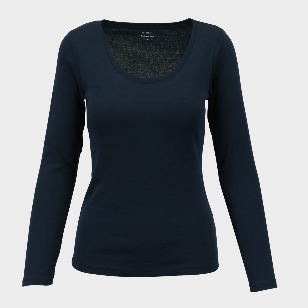 Scoop Neck Long Sleeve Top