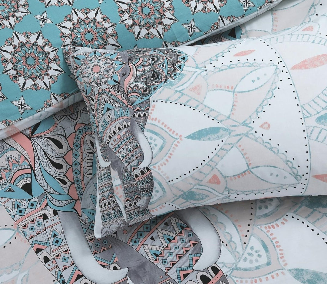Sleepdown Elephant Teal Mandala Duvet Cover from You Know Who's