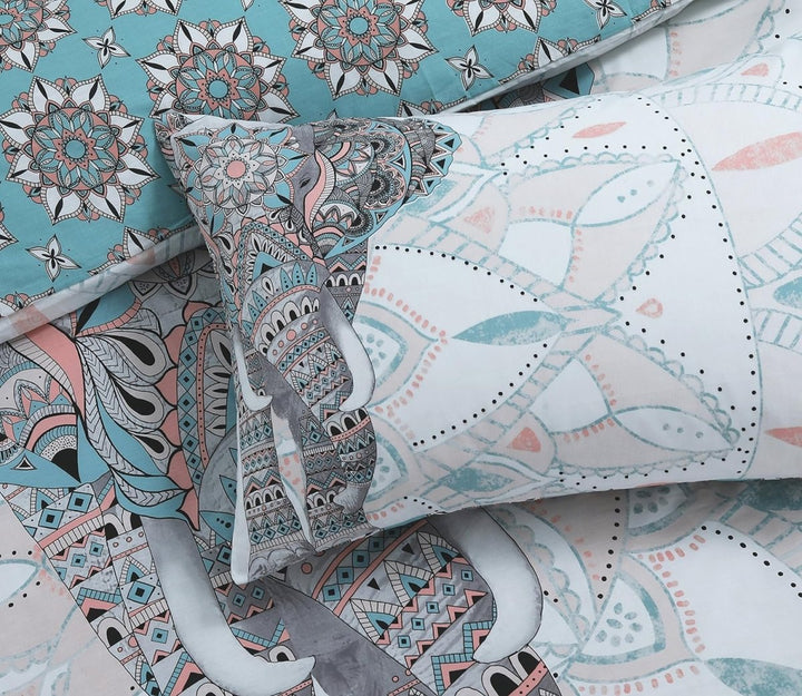Sleepdown Elephant Teal Mandala Duvet Cover from You Know Who's