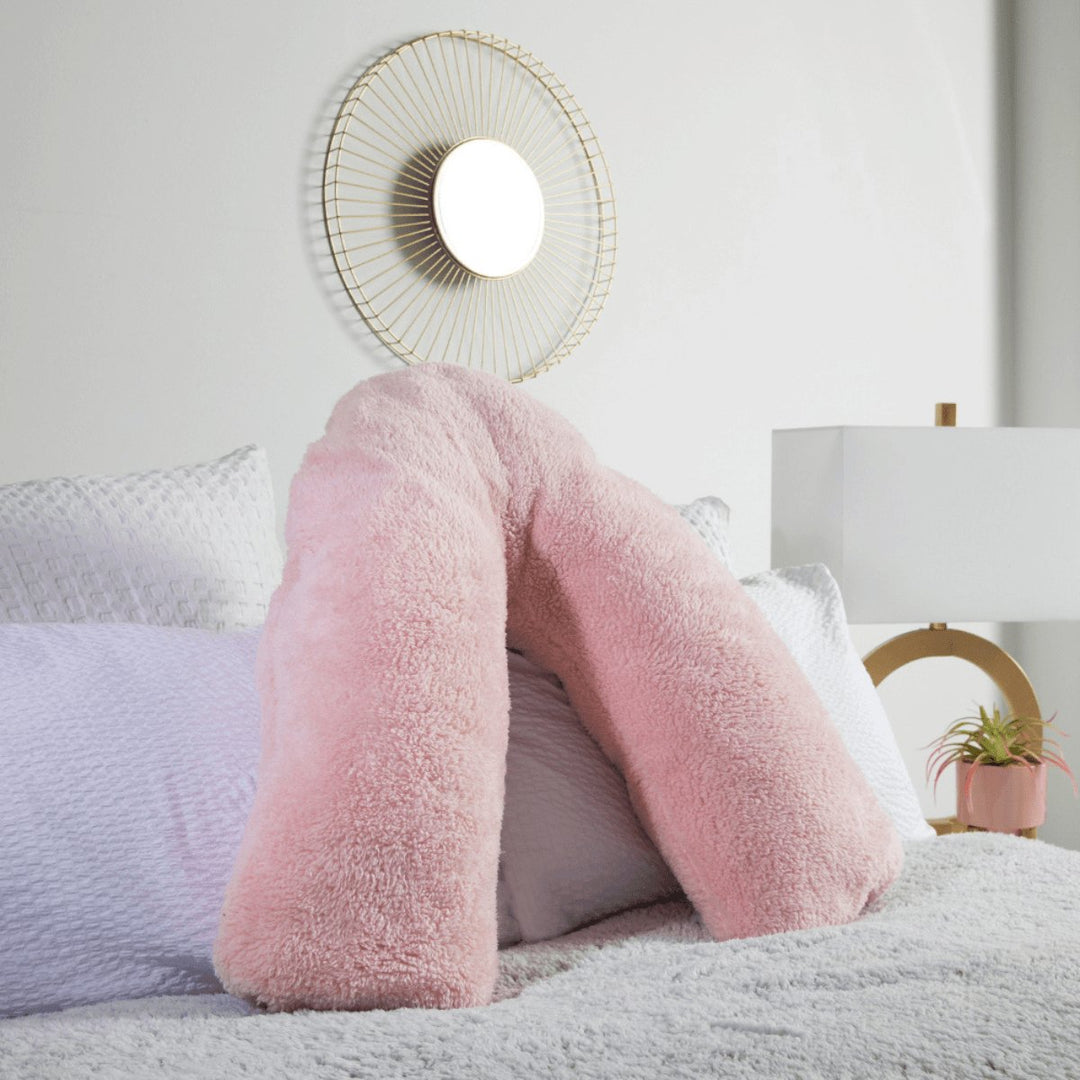 Teddy Fleece V Pillow - Pink from You Know Who's