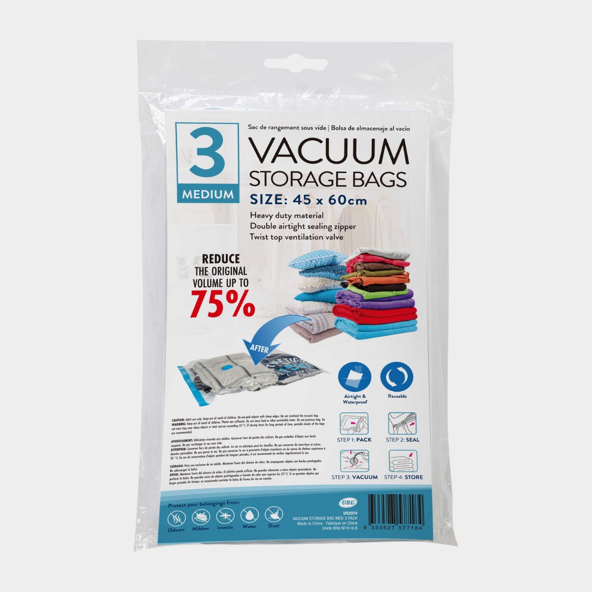 Vacuum Storage Bag 3pk