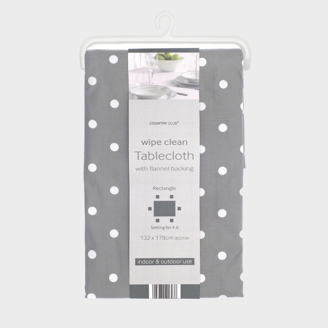 Wipe Clean Tablecloth Polka Dot from You Know Who's