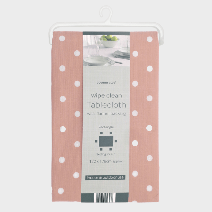Wipe Clean Tablecloth Polka Dot from You Know Who's
