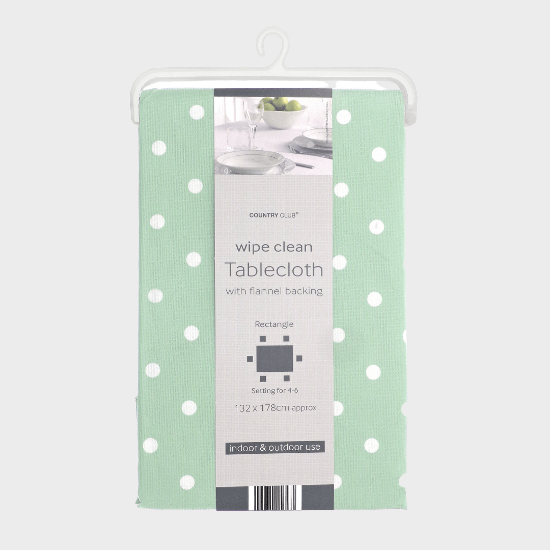 Wipe Clean Tablecloth Polka Dot from You Know Who's