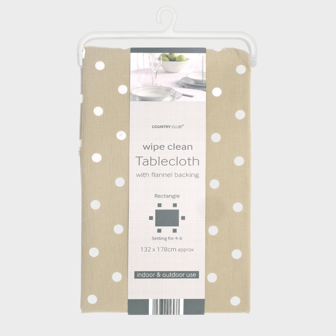Wipe Clean Tablecloth Polka Dot from You Know Who's
