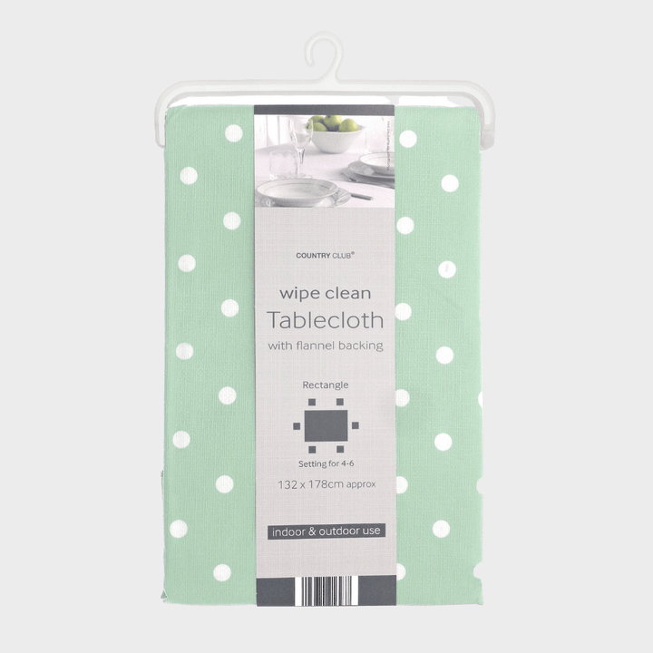 Wipe Clean Tablecloth Polka Dot from You Know Who's